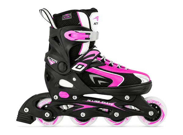 Roler xs (29-32) crno rozi pvc šina abec-5