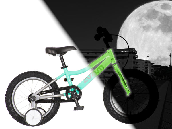Bicikl kids   zuzum neon 16" 9" v-brake  kontra 105-125cm (16") tirkiz uv