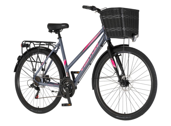 Bicikl city visitor crx city 28" alu 21" disk dupli 18 brzina 167-192cm (l/xl) sivi perla uv sjaj