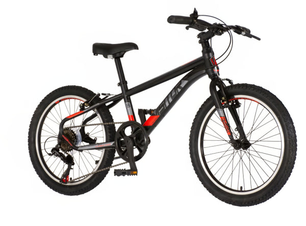 Bicikl junior 20 visitor radiance 20" 11" v-brake  6 brzina 120-142cm (xxs) crno crveni