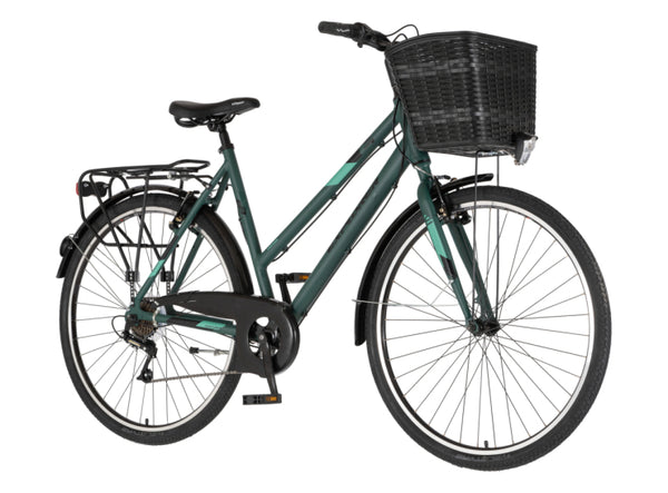 Bicikl tour explorer axys lady 28" alu 21" v-brake  6 brzina 167-192cm (l/xl) zeleni