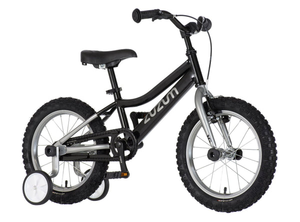Bicikl kids zuzum 16" 9" v-brake  kontra 105-125cm (16") crni  hrom uv sjaj