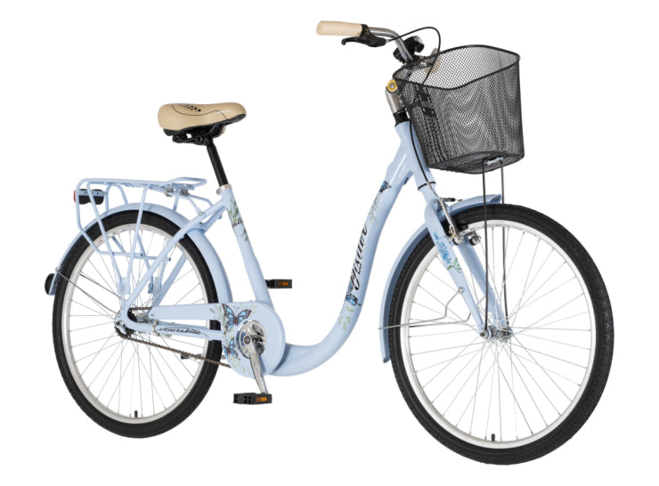 Bicikl fashion visitor butterfly 26" alu 17" v-brake kontra quanda 155-178cm (s/m) plavi