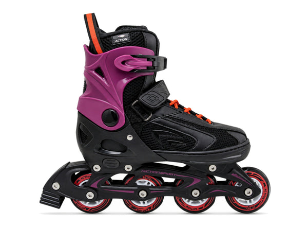 Roler xs (29-32) crno ljubičasta alu abec5 pu točkići