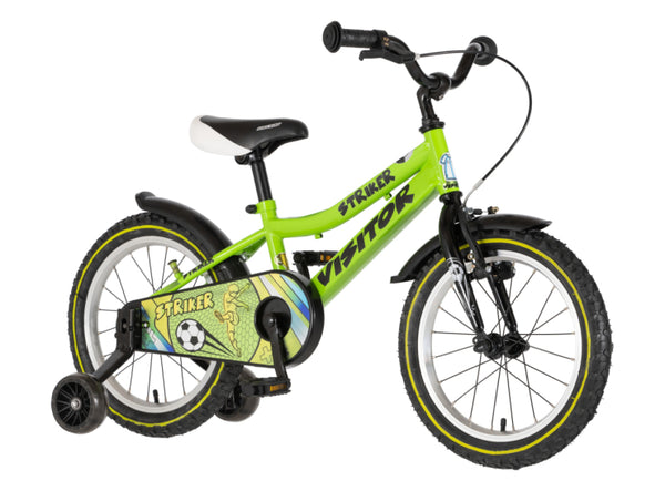 Bicikl kids visitor striker 16" 9" v-brake  kontra 105-125cm (16") zeleni neon