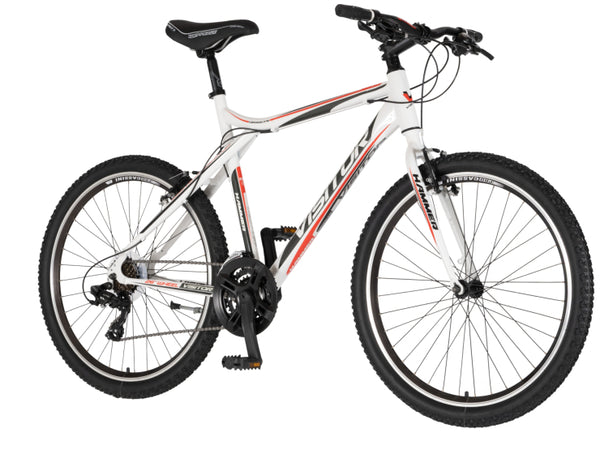 Bicikl mtb visitor hammer 26" 22" v-brake   21 brzina 175-193cm (xl) belo crveni sjaj uv