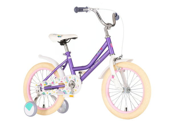 Kids bike unicorn ljubičasta 16 2024