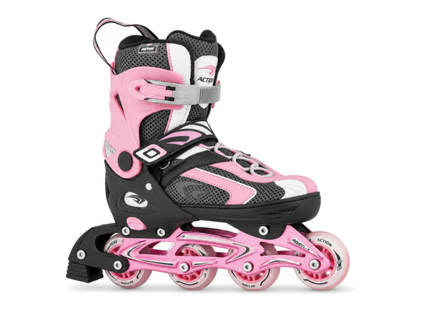Roler l (40-43) rozo sivi alu