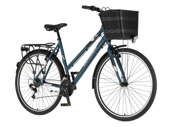 Bicikl tour explorer axys lady pro 28" alu 21" v-brake  18 brzina 167-192cm (l/xl) plavi