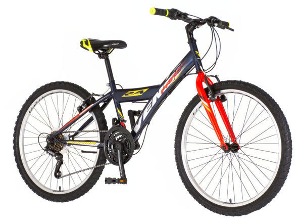 Bicikl junior 24 venssini parma 24" 13" v-brake  18 brzina 132-155cm (xs) plavi
