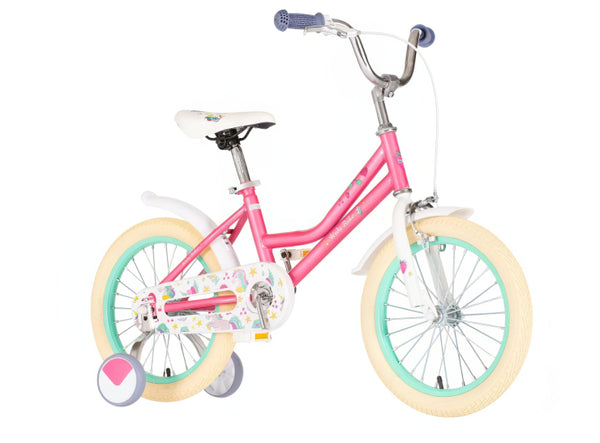 Kids bike unicorn baby roza 16 2024