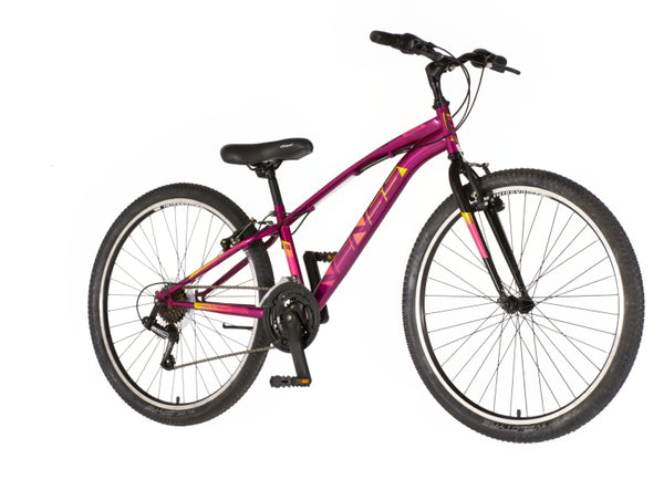 Bicikl mtb venssini arcadia 26" 12" v-brake 18 brzina 132-155cm (xs) bordo perla uv sjaj