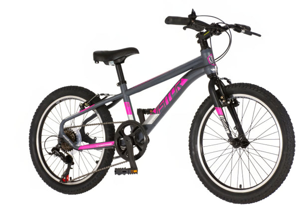 Bicikl junior 20 visitor radiance 20" 11" v-brake  6 brzina 120-142cm (xxs) sivi