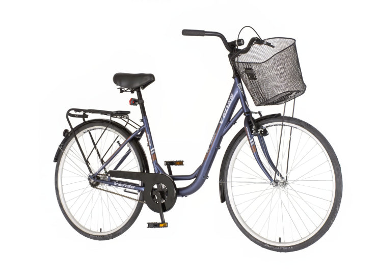 Bicikl city venssini diamante 26x1.3/8" 17" v-brake  kontra 155-178cm (s/m) plavi