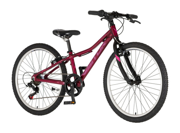 Bicikl junior 24 visitor proxy start 2.0 24" tvrda alu 12" v-brake 7 brzina 132-155cm (xs) ljubičast