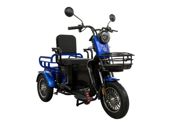 Eb-tricikl veneco bn025 cargo plava 48v 20ah