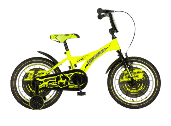 Bicikl kids visitor player 16" 9" v-brake  kontra 105-125cm (16") neon žuti uv