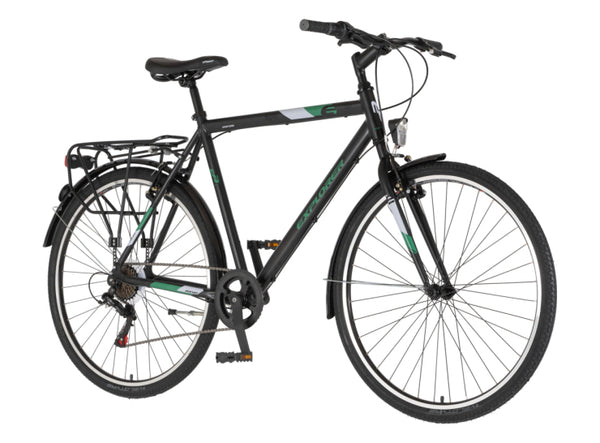 Bicikl tour explorer axys 28" alu 23" v-brake 6 brzina 175-193cm (xl) crno zeleni mat