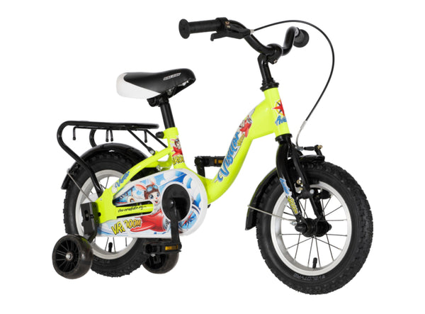 Bicikl kids visitor aviator 12" 8" v-brake  kontra 95-115cm (12") neon zeleni