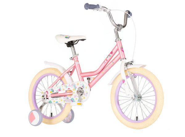 Bicikl x-kids unicorn 12"  celik 7" v-brake 1 brzina 95-115cm (12") roze