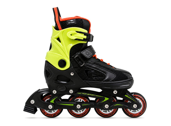Roler m (37-40) crno neon zeleni alu abec-5 pu točkići