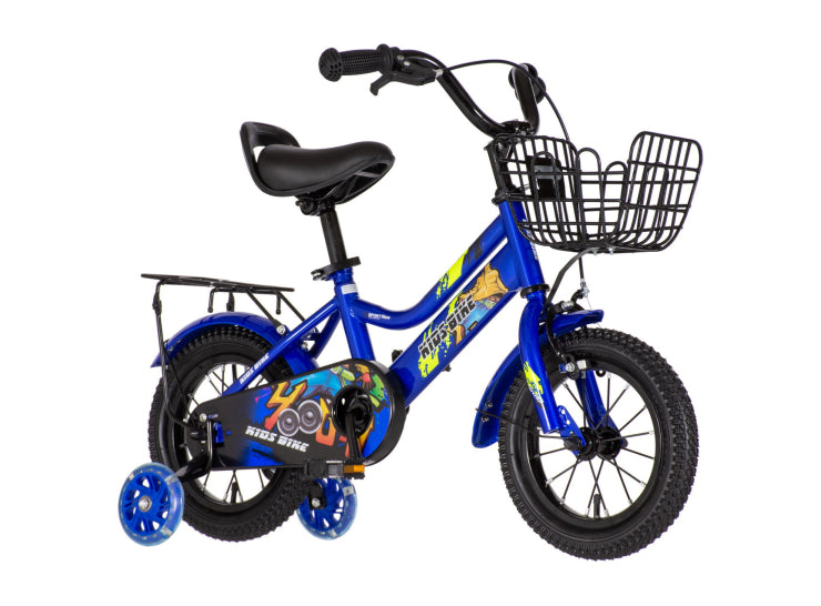 Bicikl x-kids music 12" celik 7"  v-brake 1 brzina  95-115cm (12") plavi