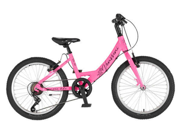 Bicikl junior 20 venssini parma alu 20" alu 12" v-brake  6 brzina 132-155cm (xs) roza