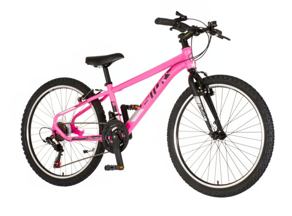 Bicikl junior 24 visitor radiance 24" 12" v-brake   21 brzina 132-155cm (xs) roze