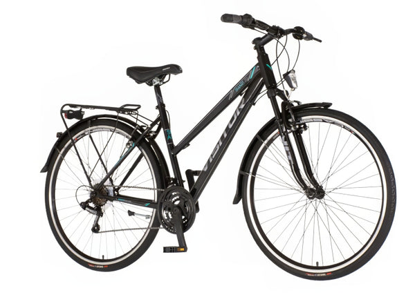 Bicikl tour visitor tour 28" amortizer 19" v-brake 18 brzina 167-192cm (l/xl) crno tirkiz