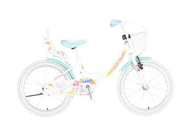 Bicikl kids visitor lola 20" 11" v-brake  kontra 115-135cm (20") belo roze perla