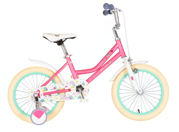 Kids bike unicorn baby roza 16 2024