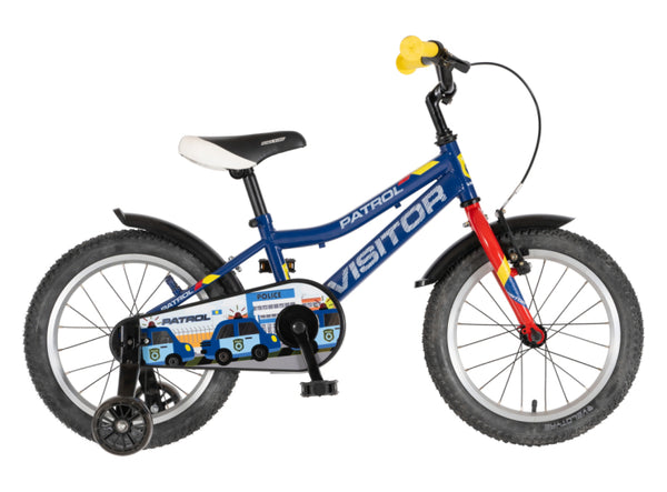 Bicikl kids visitor patrol 16" 9" v-brake  kontra 105-125cm (16") plavi perla