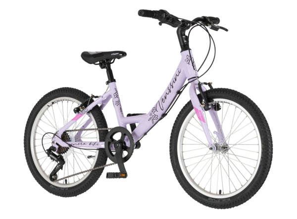 Bicikl junior 20 venssini parma alu 20" alu 12" v-brake 6 brzina 132-155cm (xs) ljubičasti sjaj uv