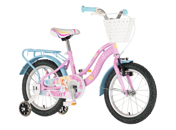 Bicikl kids visitor pearl 16" 9" v-brake  kontra 105-125cm (16") roze