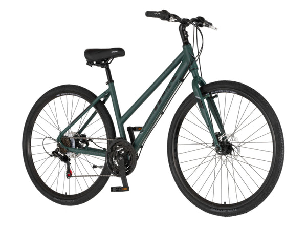 Bicikl city visitor ridge 28" alu 17" disk dupli 18 brzina 167-192cm(l/xl) zeleni mat