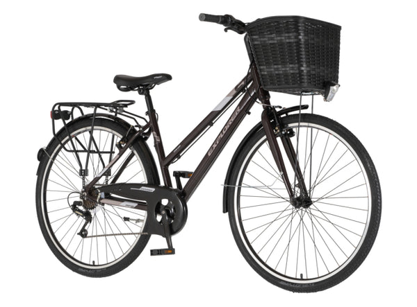 Bicikl tour explorer axys lady 28" alu 18" v-brake  6 brzina 155-178cm (s/m) braon crni