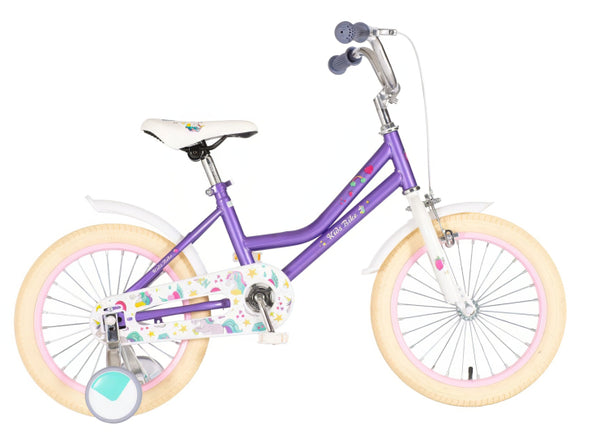 Kids bike unicorn ljubičasta 16 2024