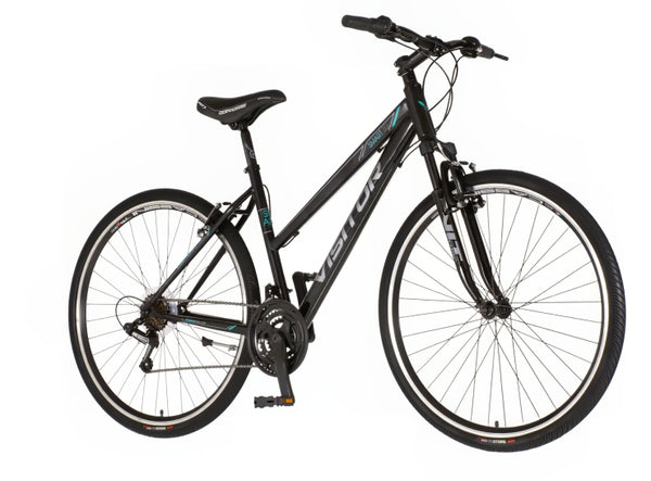 Bicikl tour visitor tour 28" amortizer 19" v-brake  18 brzina 167-192cm (l/xl) crno tirkiz