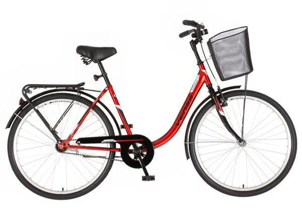 Bicikl city venssini venecija 26" 17" v-brake  kontra 155-178cm (s/m) crveni