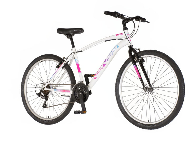 Bicikl mtb venssini arcadia 26" 17" v-brake  18 brzina 158-175cm (m) belo roze