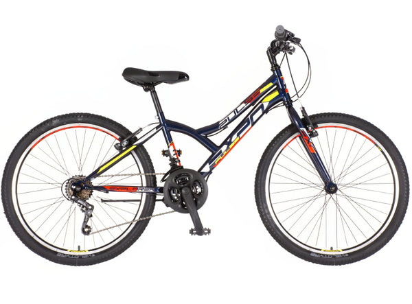 Bicikl junior 24 explorer spy 24" 13" v-brake  18 brzina 132-155cm (xs) plavi