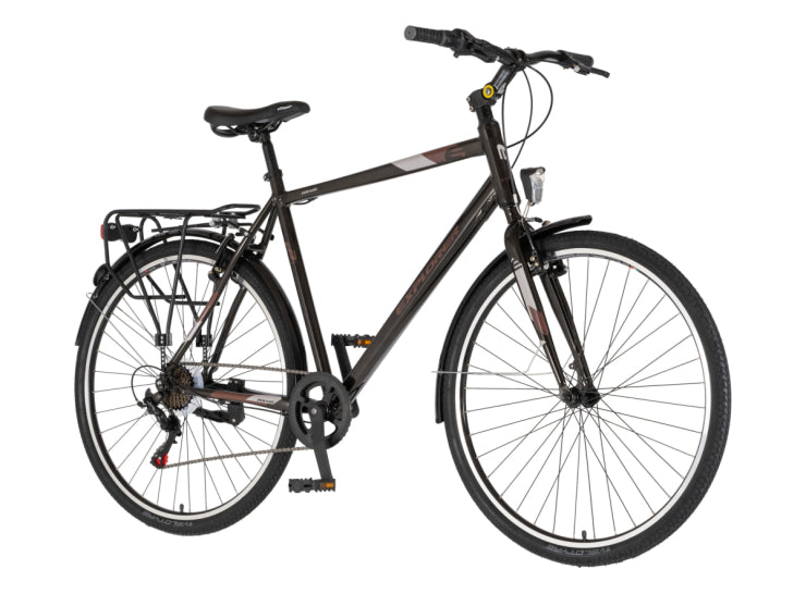 Bicikl tour explorer axys 28" alu 23" v-brake  6 brzina 175-193cm (xl) crno braon