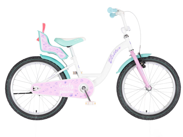 Bicikl kids visitor liloo 20" 10" v-brake  kontra 115-135cm (20") belo roze