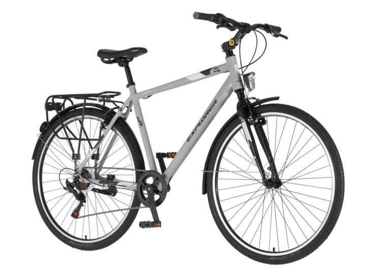 Bicikl tour explorer axys 28" alu 21" v-brake  6 brzina 167-192cm (l/xl) sivi