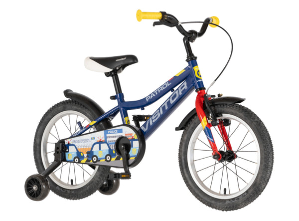 Bicikl kids visitor patrol 16" 9" v-brake  kontra 105-125cm (16") plavi perla